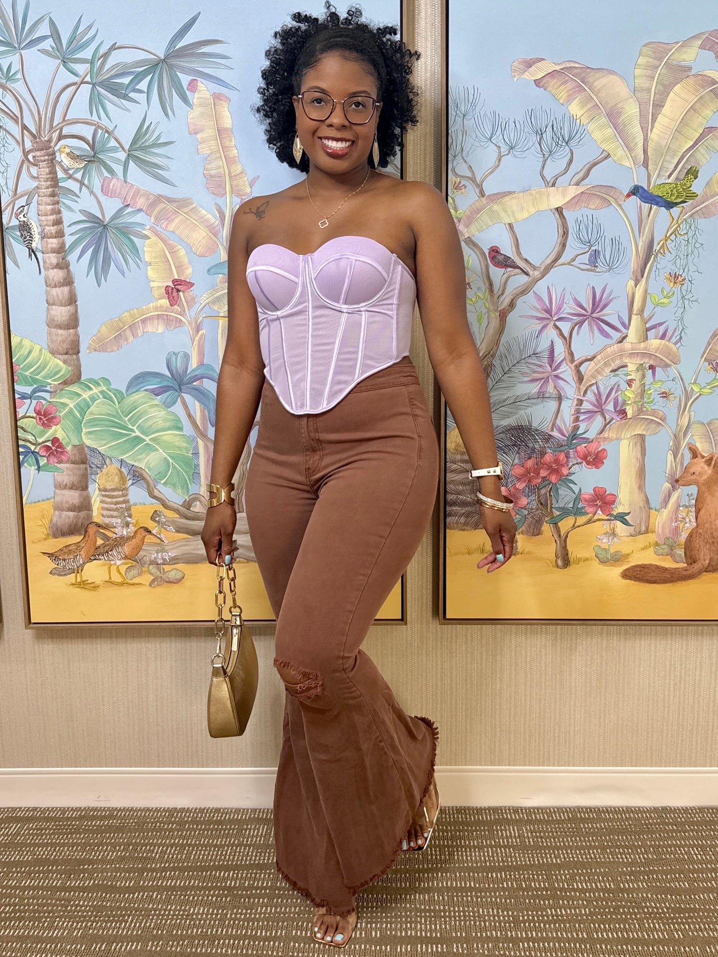 Lavender Love Corset
