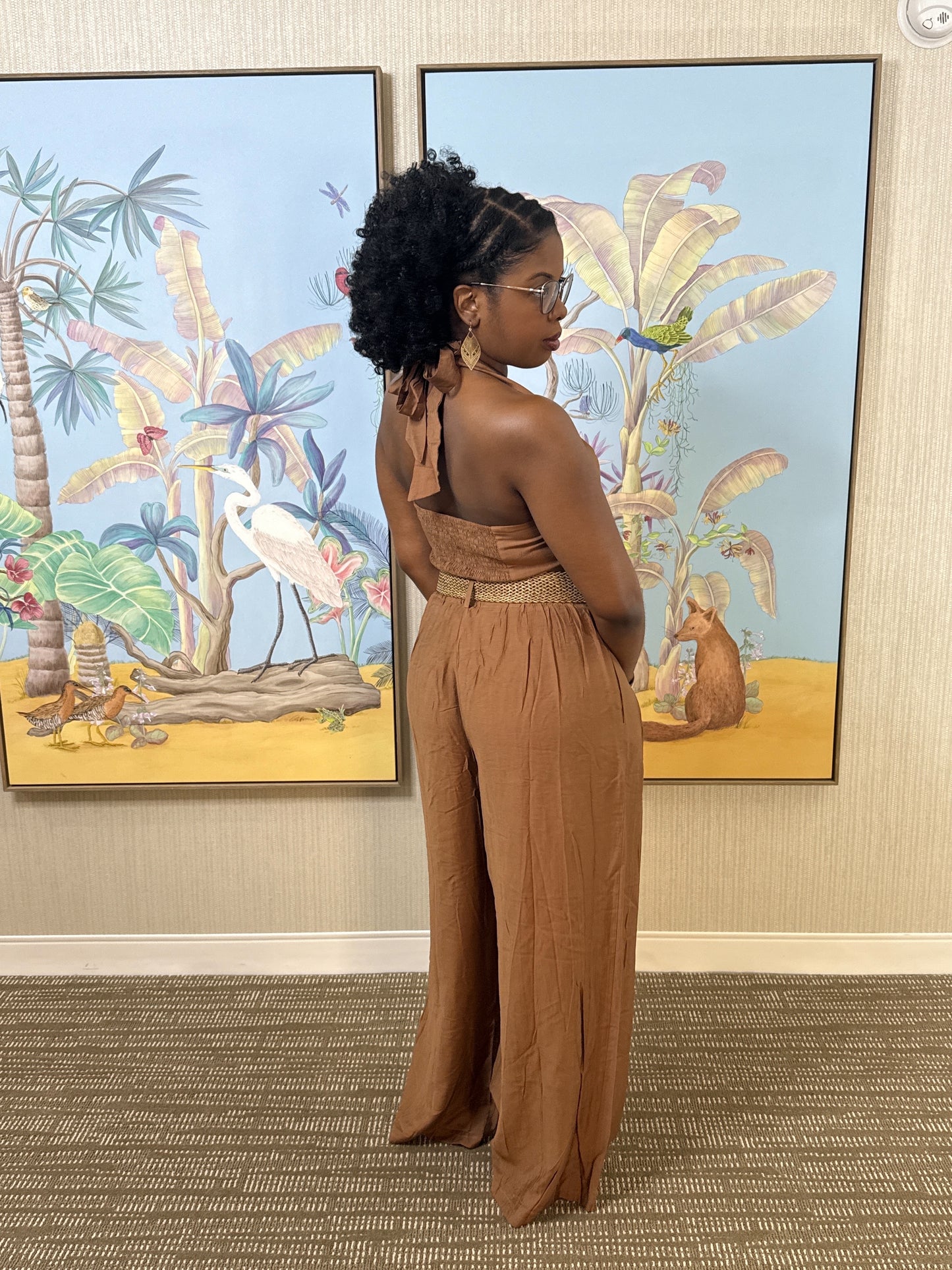 Belle Two Piece Set (Brown)