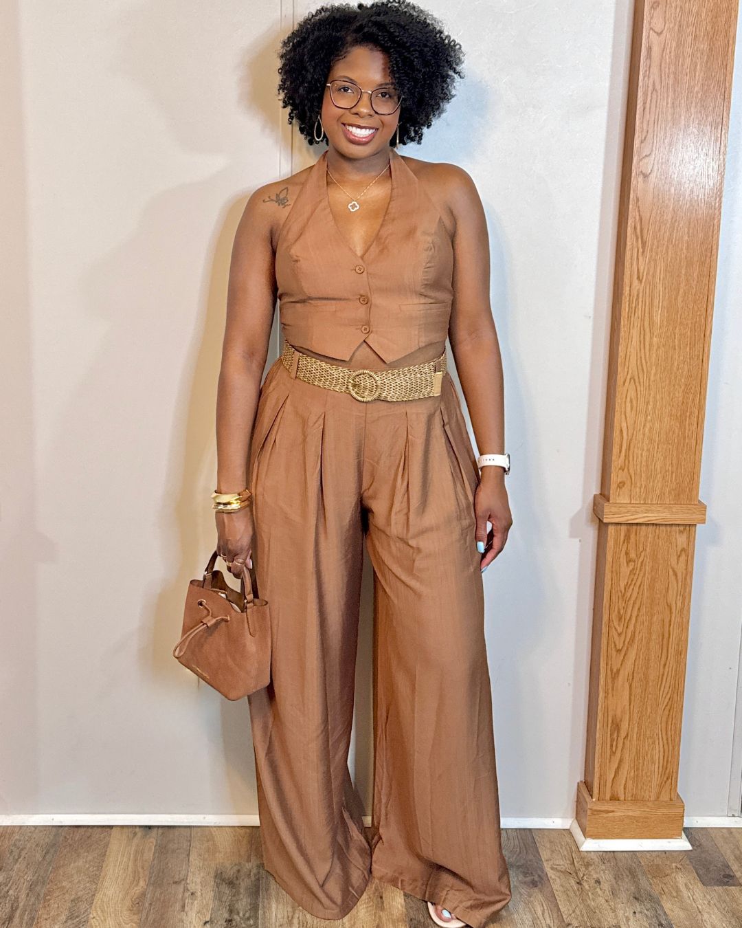 Belle Two Piece Set (Brown)