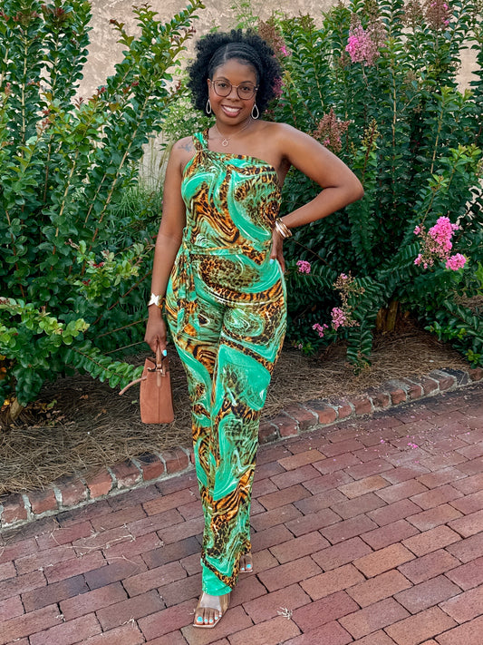 Joya Green Jumpsuit