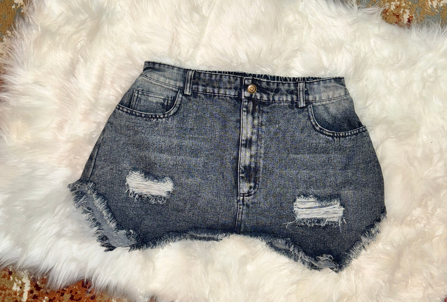 The Extremely Mini Denim Skirt